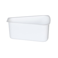 Boîte à glace jetable empilable et recyclable avec couvercle plat en plastique PP pour contenants alimentaires et gelato