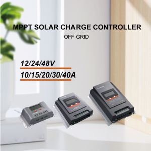 Controlador de Carga Solar MPPT Adecuado para 12V 24V 48V con Pantalla LCD 10A 20A 30A, Controlador de Iluminación con Certificación ROHS - Product Image 5