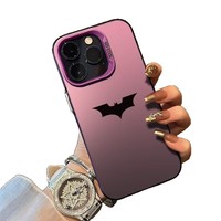 Pour iPhone 16 étui nouveau motif chauve-souris IMD housse de téléphone portable pour iPhone 14 15 16 Pro Max Plus