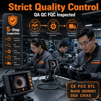 Kit de Cámara de Inspección de Drenajes Portátil con Monitor HD, Cámara Endoscópica Industrial a Prueba de Agua 1080P para Inspección de Tuberías