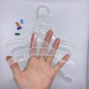 Cintre transparent en PP pour animaux de compagnie, cintre brillant en plastique, support multifonctionnel pour vêtements, idéal pour armoire et supermarché - Product Image 6