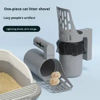 Nouvelle pelle à litière pour chat avec un design simple et sans réservoir pour le stockage des excréments de chat et de chien