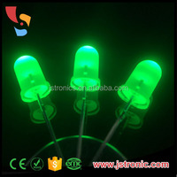 Diode électroluminescente LED ronde Jstronic 520-525nm verte à lentille diffuse 2.8-3.2V 5mm