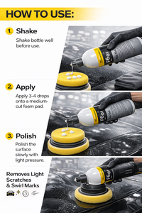 GRAPHONEX PROFESSIONAL PAINT CORRECTION POWER Oxyde d'aluminium 1L Fini fin pour voitures - Product Image 5
