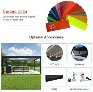 Cantilever màu xám pergola mái thiết kế Patio bóng râm gần hơn ngoài trời pergola sân thượng mà không có cột - Product Image 4