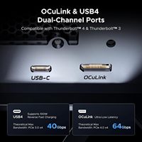 UGREEN Dock Grafis Eksternal 850W Bersertifikasi 80 Plus Gold |   PSU ATX 3.1 OCuLink USB4 |   GPU AMD/Intel 64/40Gbps