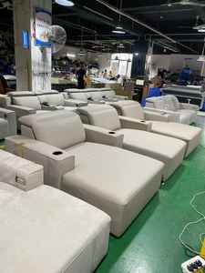 أريكة مخملية فاخرة بمقعد واحد للمسرح المنزلي بتصميم عصري مع غرف معيشة سينما منزلية - Product Image 6