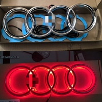 Feux de logo LED pour Audi A3 A5 A4L A6L Q5, éclairage de calandre, feux arrière bleus, rouges, blancs, accessoires de feux de logo.