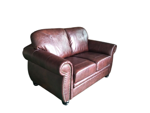 Sofá moderno de cuero auténtico para sala de estar, mueble seccional italiano de lujo para sala de estar - Product Image 2