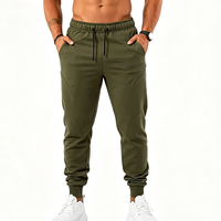 Pantalon de jogging slim taille haute pour homme – Idéal musculation, course à pied, entraînement sportif, survêtement de sport, pantalon de gym