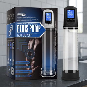 LCD Automatic Pro Penis Enlargement Device ABS Material Penis Pump Vacuum Enhancer <b>for</b> <b>Men</b> Sex <b>Toy</b> - Product Image 2