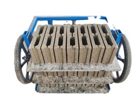 Machine à fabriquer des briques entièrement automatique QTJ4-25, ligne de production de blocs de béton en ciment à base de cendres volantes en République dominicaine, Pérou