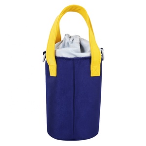 Sac isotherme bandoulière étanche pour bouteille d'eau, personnalisé en polyester sergé 420D + aluminium/EVA isolé - Product Image 2