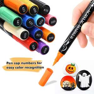 Vendita all'ingrosso di Somagi bambino personalizzato pennarello acrilico di colore <span class=keywords><strong>per</strong></span> pietra di Pasqua produttore di pittura di roccia Set acrilico pennarello pennarello - Product Image 6