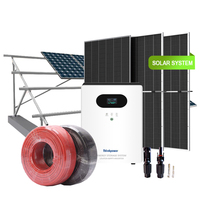 Ensemble complet tout-en-un Système de stockage d'énergie solaire hybride 5000Watts 3000W pour la maison avec onduleur
