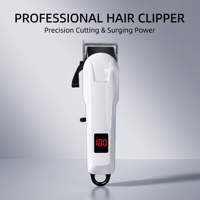 Tondeuse à cheveux sans fil professionnelle 6500RPM LCD |   Lame en acier inoxydable 2000mAh 3.5H Salon |   Logo personnalisé OEM, grossiste en gros
