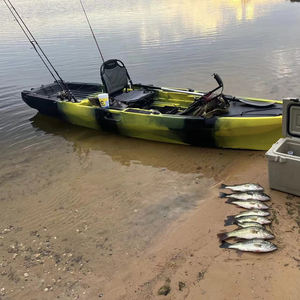 Kayak à pédales Vicking de 13 pieds avec <span class=keywords><strong>moteur</strong></span> <span class=keywords><strong>électrique</strong></span> monoplace 1 personne <span class=keywords><strong>canoë</strong></span> HDPE <span class=keywords><strong>pour</strong></span> les sports nautiques sur l'océan grand bateau certifié CE - Product Image 6