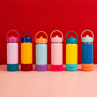 Gobelet durable en acier inoxydable sans BPA pour enfants avec paille bouteille d'eau isolée sous vide pour l'école en plein air et les voyages