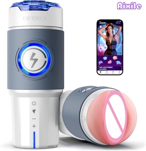 Masturbador Masculino, Juguetes Sexuales para Hombres, Bomba para Pene con Control por Aplicación, Estimulador con Movimiento de Empuje de 360° °   Juguete Sexual Masculino con Calefacción de <span class=keywords><strong>5</strong></span> Velocidades - Product Image 1