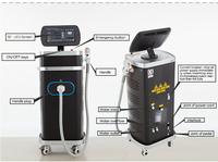 Beijing adss épilation professionnelle 808 machine d'épilation au laser à diode trois vagues 755 808 1064 machine de salon de beauté