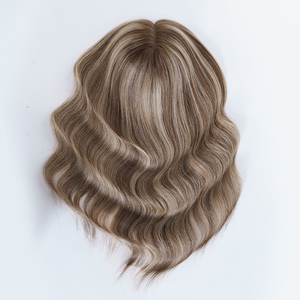 #RH3/12 Mono Top Mini <b>Wig</b> Human Hair Toppers Mono Base High Quality Base Topper Hair Toupee Woman 100% Human Hair for Hair Loss - Product Image 2
