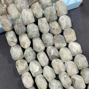 Perles de pierres précieuses naturelles en polygone de forme libre à facettes irrégulières, brin de pierres précieuses pour la fabrication de bijoux à bricoler soi-même (13x17mm, 20CM) - Product Image 5