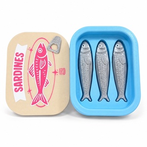 Nouveau jouet anti-stress multi-clicker imprimé en 3D en forme de sardines pour animaux de maternité, idéal pour l'export. - Product Image 2