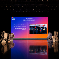 Écran LED en aluminium moulé sous pression RAYBO HD P3.91, panneau mural LED mobile, mur vidéo LED à louer, mur LED intérieur pour église