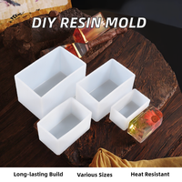 Moule en silicone rectangulaire pour résine époxy cristalline DIY, ensemble de moules pour ornements, outil pour fleurs séchées, pour créer de magnifiques arrangements