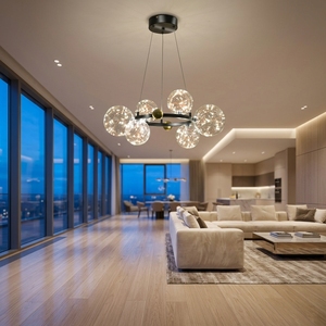 Modern Design Pendant Lamp Decorative Romantic Luxury Chandelier <b>Light</b> for Living Room <b>Dining</b> Glass Chandelier Ceiling Lighting - Product Image 1