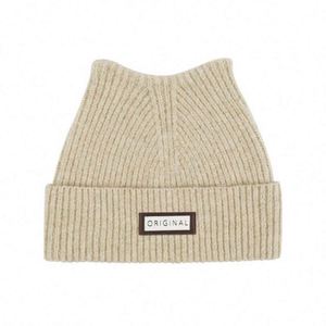 Wholesale in Stock High Quality Wool <b>Winter</b> Thickened Warm Cute Cat Ear Women Knitted Beanies Square Beanie <b>Hat</b> - Product Image 4