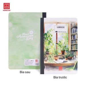 HONGHA Subject Notebook Paper Hardcover Thread Sewing Bound <b>A4</b> (210x297mm) Lightweight Composition Book 200 Pages <b>Lamination</b> - Product Image 6