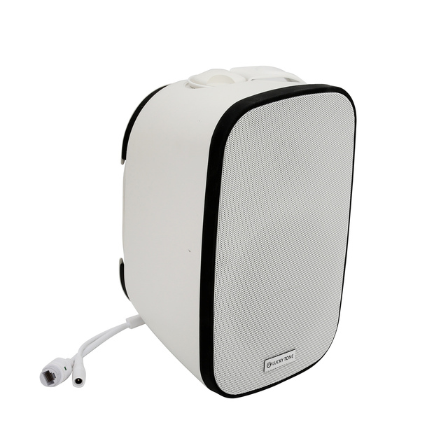 High Power Outdoor PA 8 Inch 80W Dante Network Wall Speaker with POE for Professional Audio