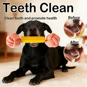 Mainan Tali Simpul Interaktif Ramah Lingkungan Tahan Lama, Set 7 Buah, Mainan Tali Katun untuk Hewan Peliharaan Kecil dan Besar - Product Image 4