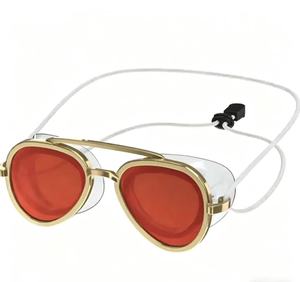 Nouvelles <span class=keywords><strong>lunettes</strong></span> <span class=keywords><strong>de</strong></span> <span class=keywords><strong>natation</strong></span> Dake réglables <span class=keywords><strong>de</strong></span> style aviateur UV400 en silicone avec verres rouges/verts/bleus, couverture complète anti-buée - Product Image 3