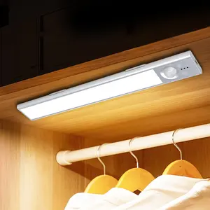 Veilleuse à capteur de mouvement pour chambre à coucher escalier armoire armoire meubles placard 3W Dimmableled armoire lumière LED