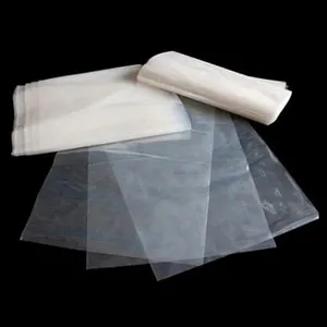 custom food grade material waterproof LDPE HDPE flat opening plastic poly bags