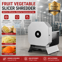 Trancheuse et déchiqueteuse électrique pour fruits et légumes, acier inoxydable 304, 200 kg/h, double mode, pour la restauration, les restaurants, les hôtels, coupe-fruits commercial
