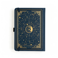 Bas quantité minimale de commande Classique Personnalisable Premium Vegan Leather Deep Red Dot Grid Lined Notebook Journal