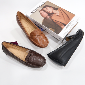 2024 OEM confort suave último calzado señoras mocasines planos mocasines mujeres serpiente pu bomba altura aumento zapatos planos de mujer - Product Image 1