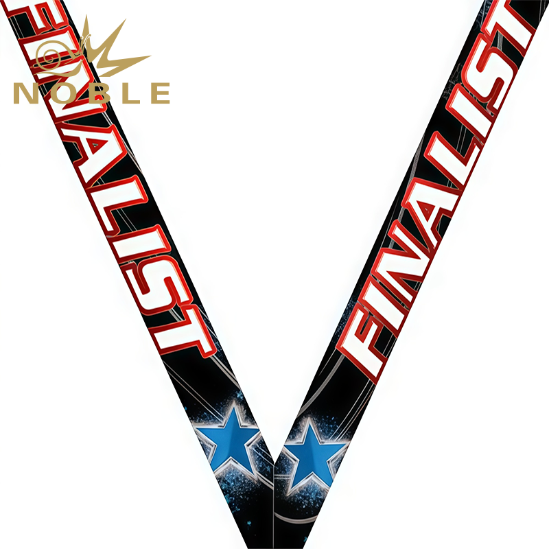 Dance Fantastic Blue Sateen Neck Ribbon Custom Medal Ribbon Bars Color Ribbon for Winner Medal Image 5