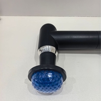 Nouveau pistolet de massage électrique 6 têtes 2025 avec fonctions clés : pistolet de massage des fascias avec thérapie chaude et froide, poignée allongée