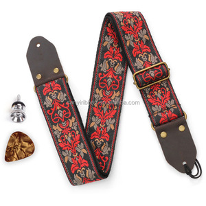 Correas de hombro de poliéster bohemio de varios estilos para correa de guitarra ajustable correa de monedero de guitarra acústica clásica - Product Image 1