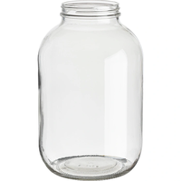 Conserves alimentaires, épices, fermentation, mise en conserve, bocal en verre à large ouverture de 10, 20 gallons, bocal en verre de 1 gallon avec couvercle