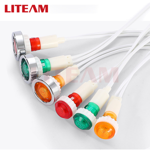 10Mm Nhựa Chỉ Số Ánh Sáng 6V 12V 220V Chỉ Số Màu Đỏ Ánh Sáng Dây Dẫn Chỉ Số Telltale Ánh Sáng Với Dây 12V <span class=keywords><strong>LED</strong></span> Đèn Tín Hiệu - Product Image 4
