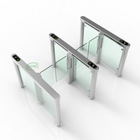 Torniquete Automático de Puerta Abatible con Carcasa de Acero Inoxidable 304 para Control de Acceso Peatonal Seguro
