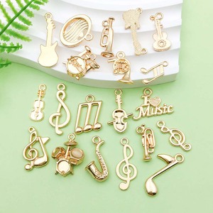Gold Alloy Musical Instrument Pendants Mixed Shapes For DIY Jewelry Making Earrings Necklace Accessories - Product Image 3