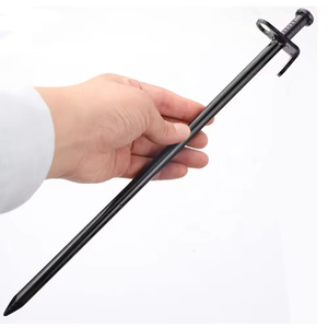 Estacas de Acero Forjado de Alta Resistencia de 40 cm para Tiendas de Campaña, Color Negro, Equipo de Camping con 1 Año de Garantía, Venta al por Mayor - Product Image 3