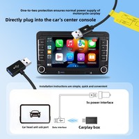 Câble USB d'alimentation auxiliaire CarPlay HONGXING pour voiture, avec fonction de réinitialisation automatique intelligente, en cuivre sans oxygène, pour imprimante et caméra