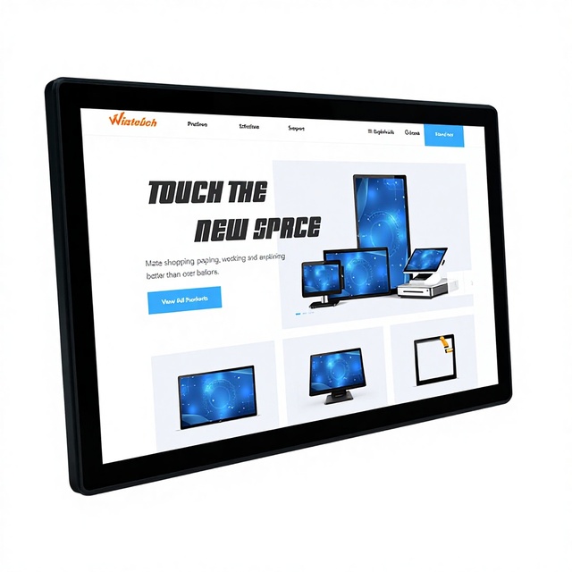 New Custom 21.5 Inch IPS Industrial 1920x1080 LCD Capacitive Touch Screen Monitor 4K HD Waterproof  USB/DVI/RS232  Business Rohs